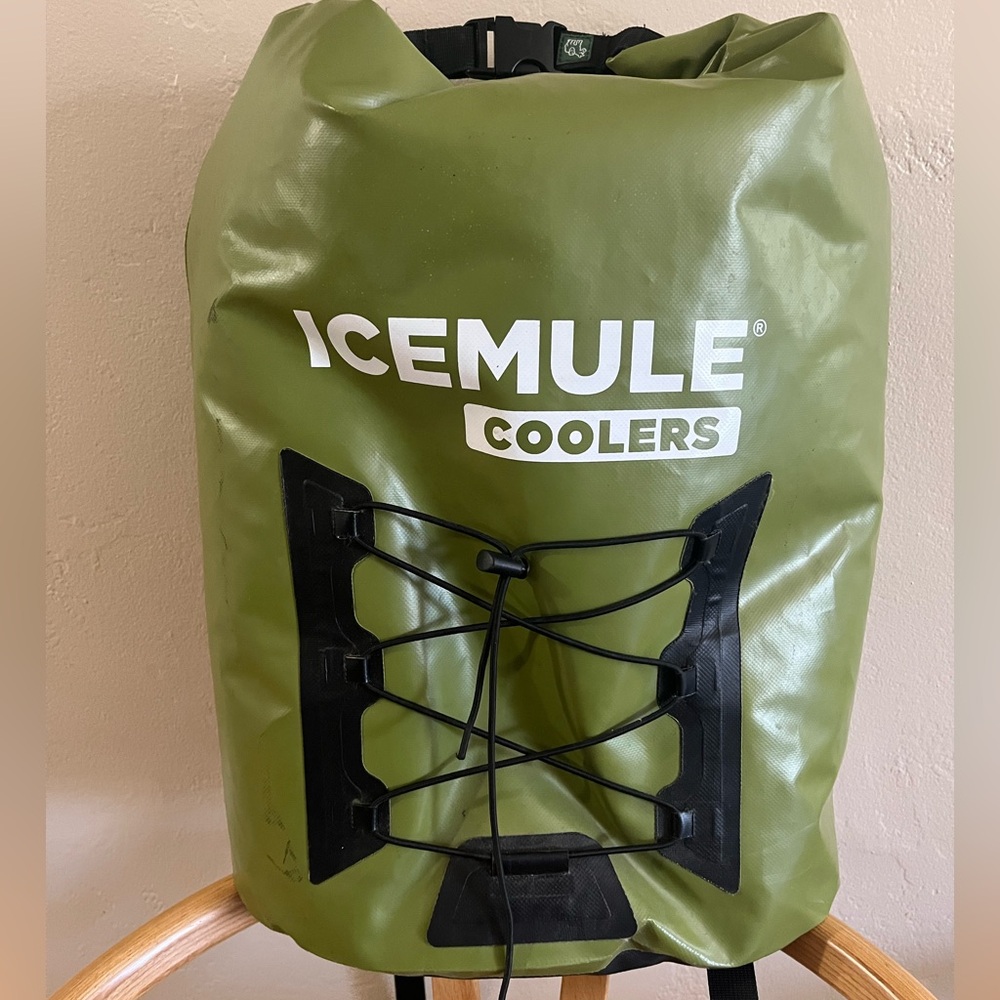 ICEMULE Cooler Green Backpack